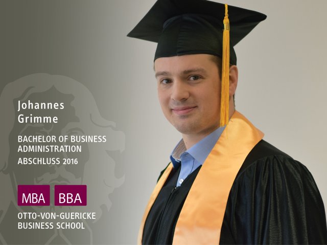 Johannes Grimme (BBA-Abschluss 2016)